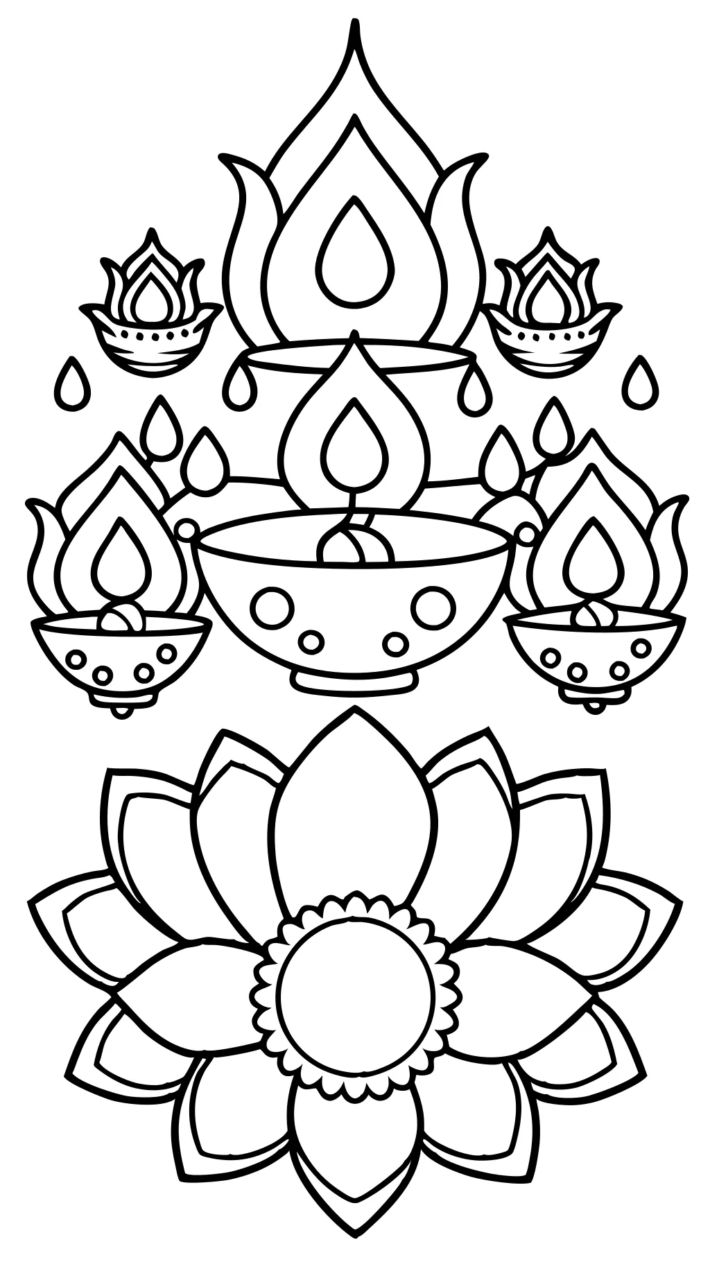 coloriages pour diwali